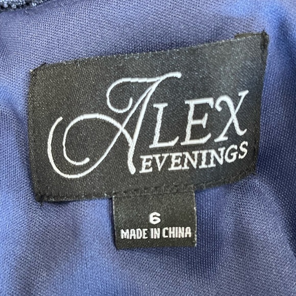 Alex Evenings size 6 V-neck lace embellished sparkle mature mother of the bride - Picture 4 of 14